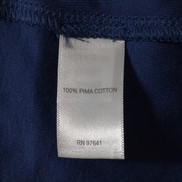 J Jill Long Sleeve Perfect Pima V-Neck Tunic in Blue - Size M - EUC - Picture 6 of 7